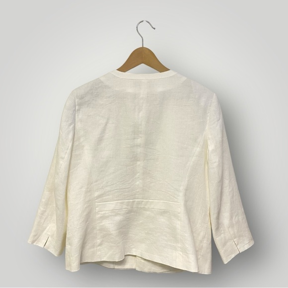 TALBOTS CLASSIC LINEN BLAZER- LINED Sz 12 - Picture 10 of 11